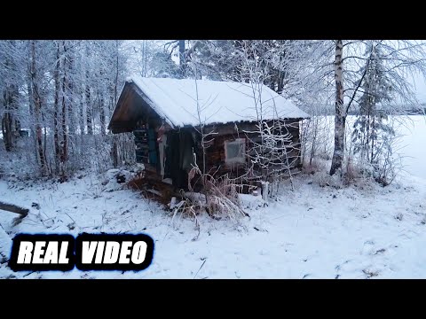 Always Alone, Found an abandoned tiny house, Extreme Winter Cold. Full film