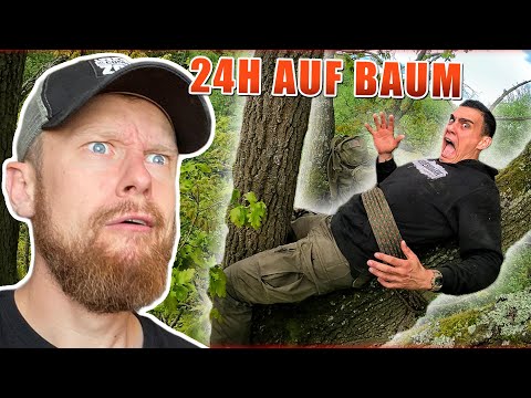 Fritz reagiert auf 24h auf einem BAUM ÜBERLEBEN