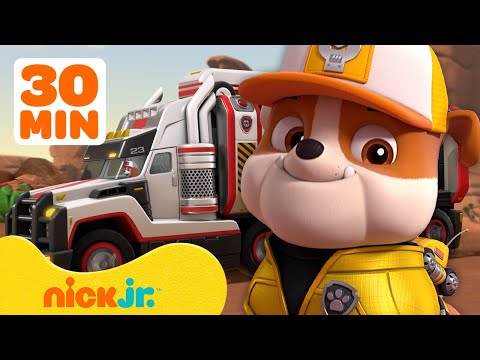 Rubble's PAW Patrol Big Truck Pup Rescues! w/ Chase & Al | 30 Minute Compilation | Rubble & Crew
