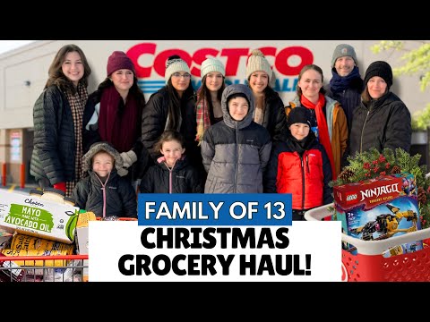 Massive $2,222 Christmas Grocery Haul & Last-Minute Gift Shopping | Family of 13