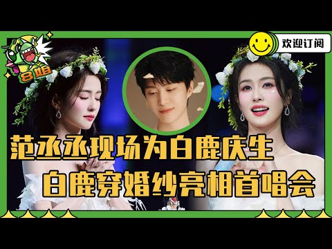 范丞丞惊喜降落在白鹿生日会 鹿鹿穿上婚纱感动落泪 小情侣暗戳戳秀恩爱 | 8姐就爱扒八叭