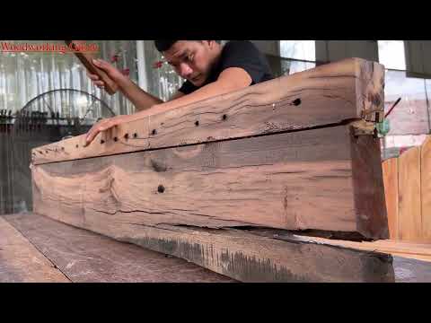 2 Benches, 2 Fates // He Used Different Materials To Make Them