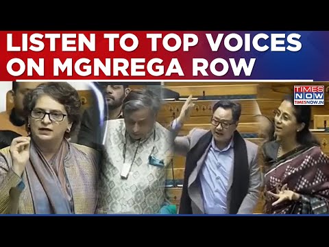 Priyanka, Rijiju, Tharoor, Supriya Sule, Shivraj Chauhan & Others Speak On MGNREGA Row In Sansad