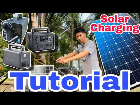 Paano i-Charge ang Power station sa Solar Panel