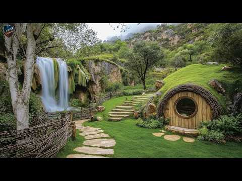 The Epic Journey To Build A Clay Home With Majestic Roof And Mossy Steps