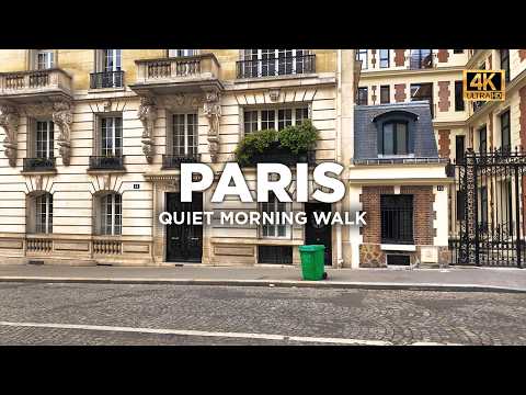 Paris Morning Serenity: An Exclusive Walk to the Eiffel Tower - 4K