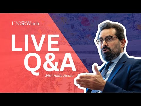 Live Q&A with Hillel Neuer | 2025 Fundraiser