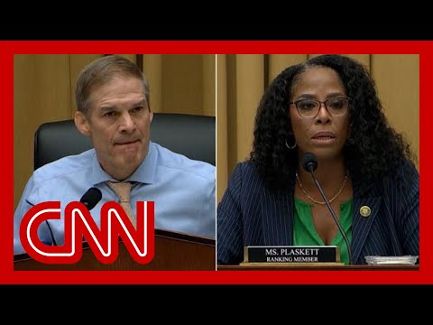 Watch Rep. Jordan clash with Rep. Plaskett on the credibility of FBI whistleblowers