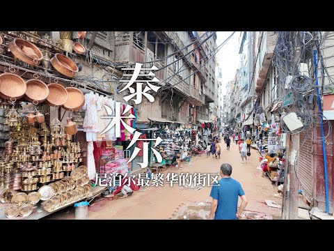 尼泊尔最繁华的区域，泰米尔街区，外国人吃住购物都在这里｜The most prosperous area in Nepal, Tamil District
