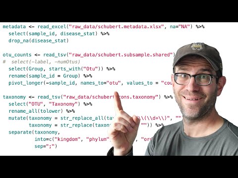 How to clean and join data from mothur with the dplyr R package (CC101)