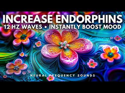 Endorphin Rush 12 Hz • Instant Mood Uplift | Meditation for Natural Happiness | 8 Hour Music