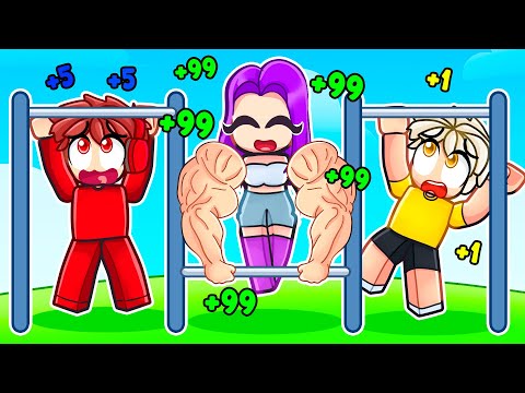 MAX LEVEL Strength in Pull Up Simulator!
