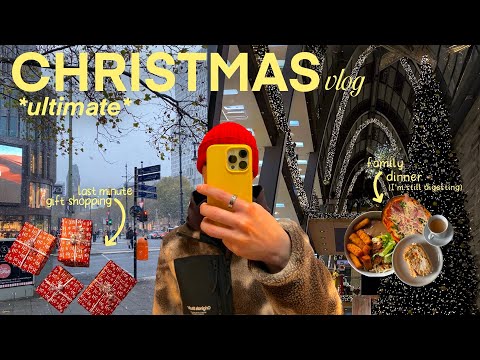 ❄︎THE ULTIMATE CHRISTMAS VLOG • last minute shopping, spending time with family + new years eve🥂