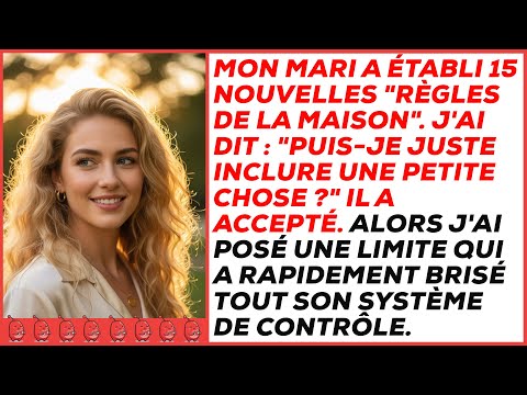 Il a imposé 15 règles de mariage… elle en a créé une seule qui a fait s’effondrer tout son contrôle.