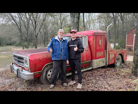 RARE Abandoned First Gen Turbo Diesel CUMMINS MINI SEMI - Will it run?