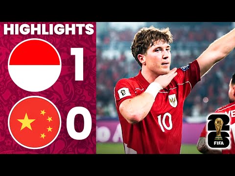 Indonesia vs China (1-0) Highlights | World Cup Qualifiers 2026