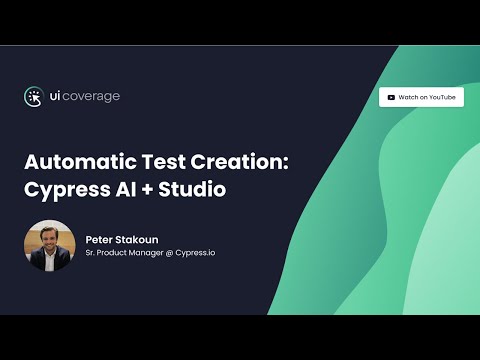 Automatic Test Creation: Cypress AI + Studio