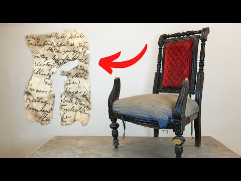 I restored a CHAIR and found MYSTERIOUS letter