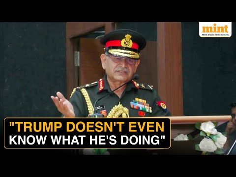 India’s Army Chief Upendra Dwivedi Takes A Dig At Trump While Citing Global Chaos, Operation Sindoor