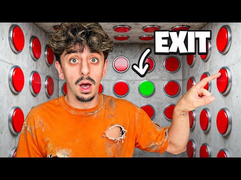 100 Mystery Buttons.. But Only ONE Lets You Escape!