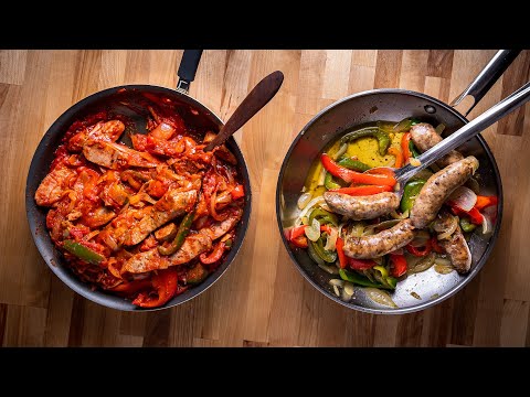 Sauce vs No Sauce Sausage and Peppers