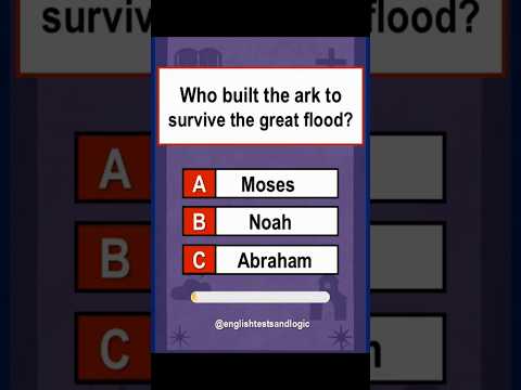 Who Built The Ark to Survive The Great Flood? #shorts #quiz #biblequiz #bibletrivia