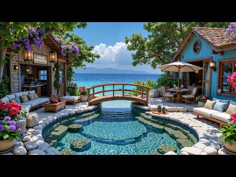 Ocean Breeze Jazz | Relaxing Minds And Relieve All Stress With Tranquil Jazz in Summer Cabin