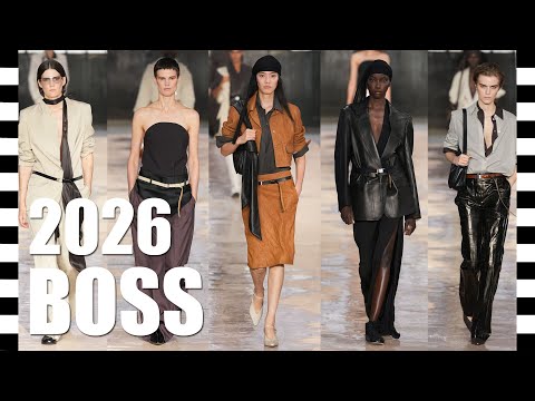 🔥 BOSS коллекция весна-лето 2026 с ДЕТАЛЯМИ крупным планом, на Неделе моды в Милане #модныепоказы
