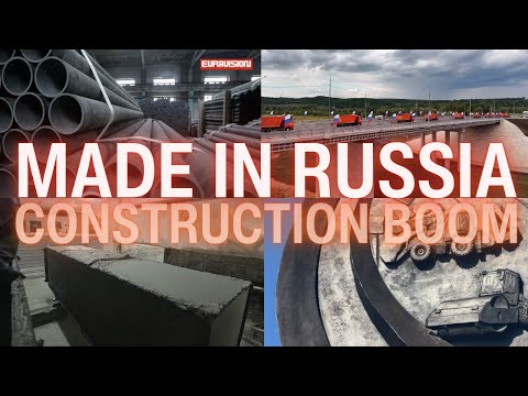 Russia's Construction Boom: Housing, Roads, and Industry (English Dubbed Audio)