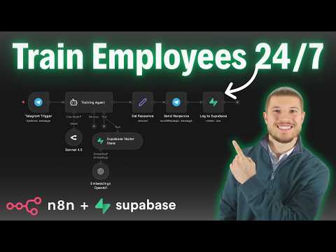 How I Automated Employee Training With AI  (n8n + Supabase)