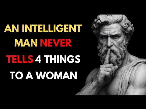 An Intelligent Man Never Tells 4 secrets To A woman | Stoic Truth