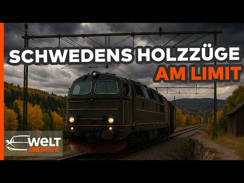 SWEDEN'S TIMBER TRAINS: 3,000 Tons Through the Wilderness - Europe's Toughest Train? (reupload)