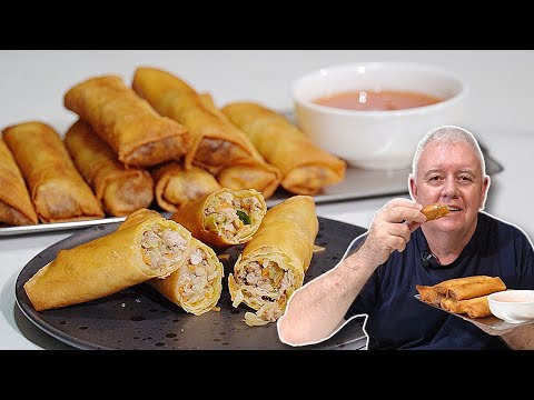 Crispy SPRING ROLLS Pork & Ginger