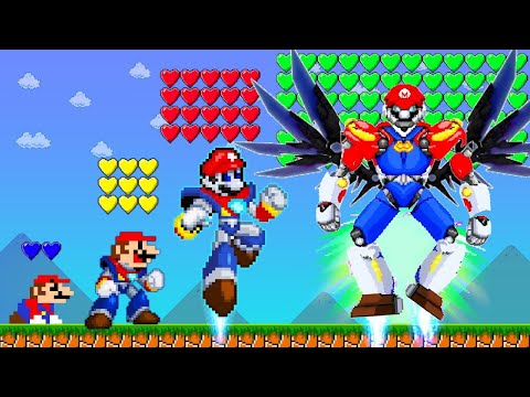 Mario Collect 999 HEARTS but Every Hearts Makes Mario Becomes Robot | ADN MARIO GAME
