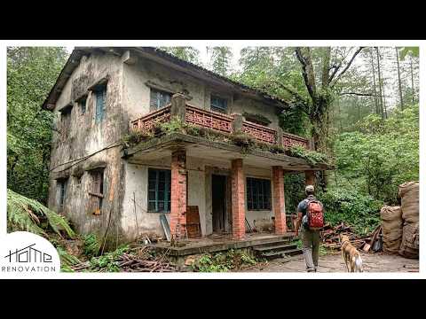 Gasté $50,000 para transformar una misteriosa casa abandonada de 50 años en un lujo en las montañas