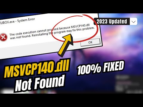 Fix MSVCP140.dll Missing or Not Found In Windows 11/10 - (2024 Updated)
