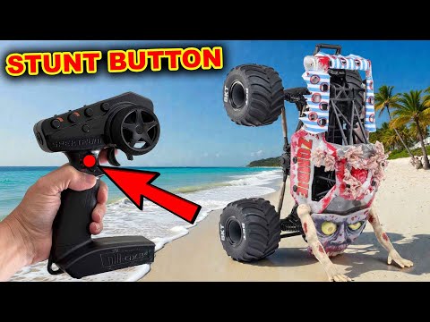 RC Monster Jam Truck has a special button