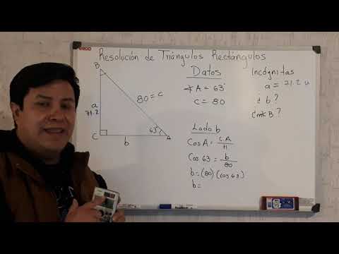Resolución de triángulos rectángulos