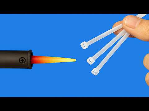 Just a soldering iron and a zip tie — fix any broken plastic in your home! Inventor Hacks