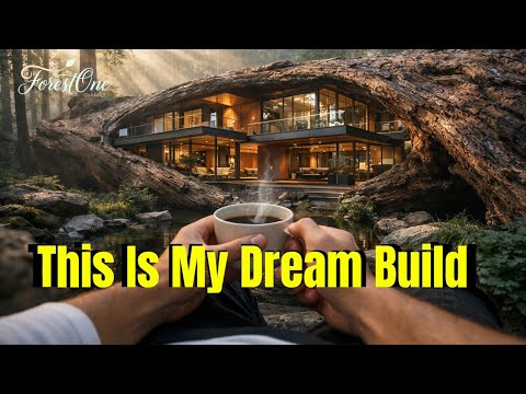 I Built a Modern Luxury Home Inside a Fallen Giant Tree | Pure ASMR Craftsmanship