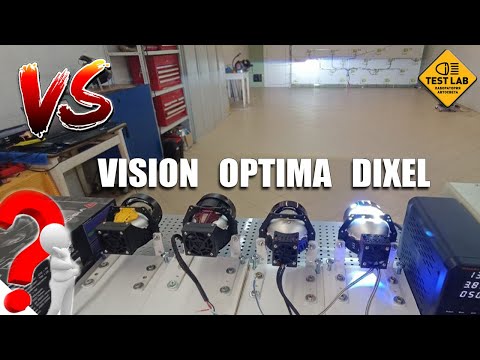 Testing three Bi-LED chip lenses. VISION OPTIMA DIXEL. Which one to choose?