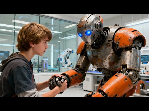 A Boy Finds a lost Military Robot and Runs from The Army to Save It