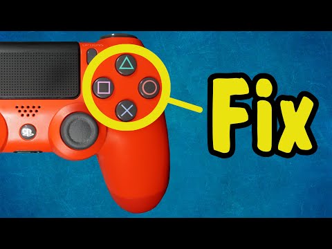 How to Fix Circle, X, Square, or Triangle Button on a DualShock 4 PS4 Controller | Repair Stuck