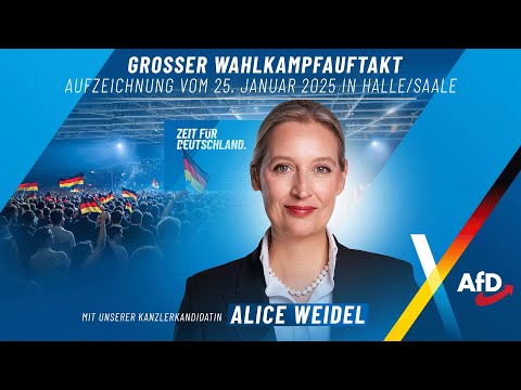 Wahlkampfauftakt: Mega-Veranstaltung mit Alice Weidel in Halle!