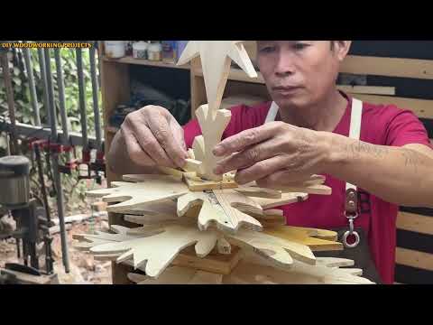 Practical Ideas To Welcome A Peaceful Christmas // Designing A Christmas Tree From Pallet Wood