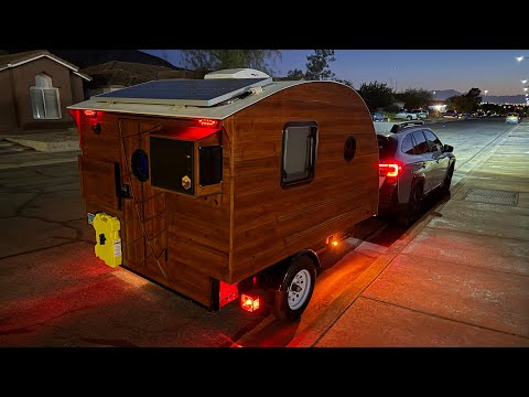 DIY Cedar Utility Trailer Camper | Full Tour