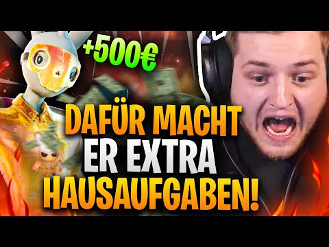 🤯😰ZITTERANFALL um 500€?! | 10 Kills & extra HAUSAUFGABEN für so VIEL GELD! | Fortnite Random Duos!