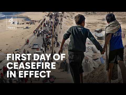 As ceasefire begins Gazans return to what is left of their homes