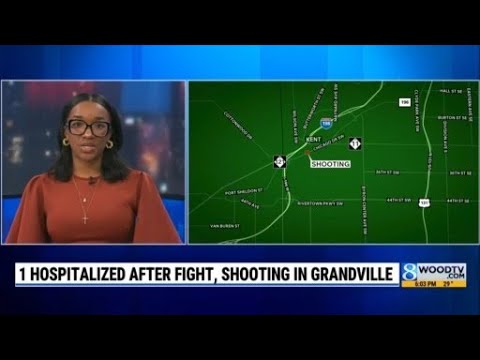1 hospitalized after early morning fight, shooting in Grandville