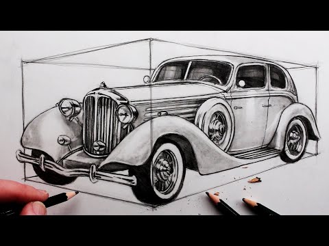 How to Draw Classic Cars: Beginner Pencil Tutorial